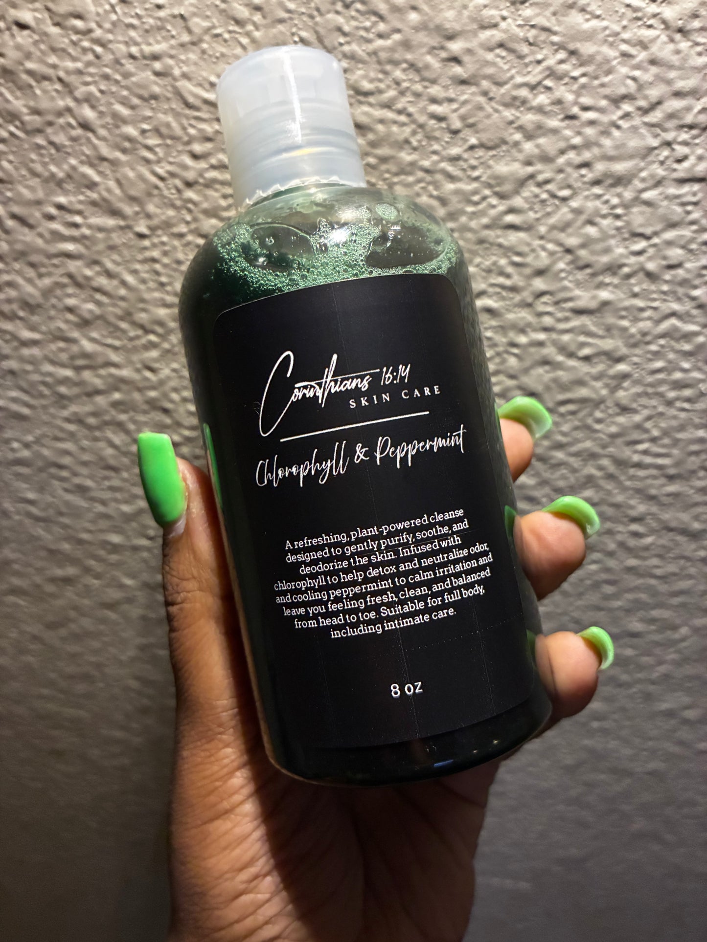 Chlorophyll & peppermint Body Wash